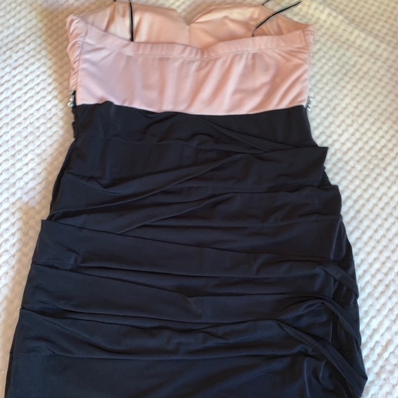 Pink and Black Cocktail Dress - Picture 2 of 6